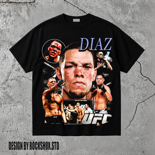 Nate Diaz West Coast Gangster Graphic T-Shirt