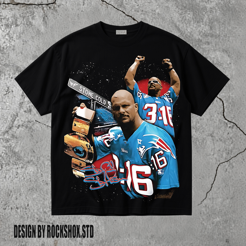 Stone Cold Steve Austin 3:16 WWE Wrestling T-Shirt