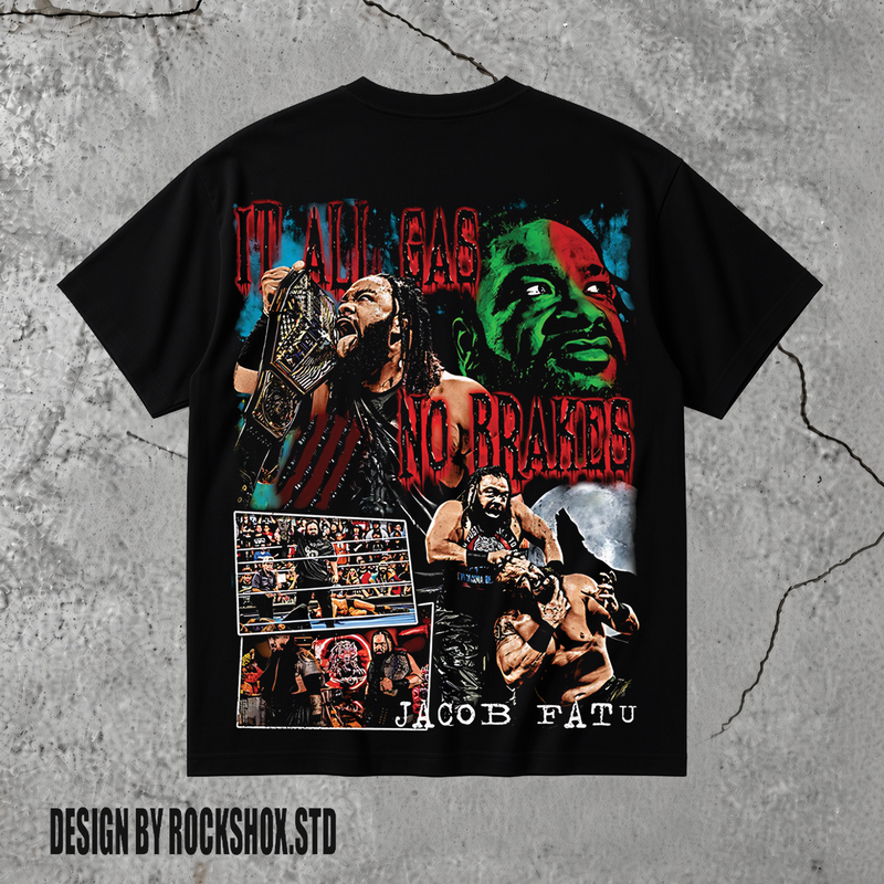 Jacob Fatu - The Samoan Werewolf WWE Wrestling T-Shirt