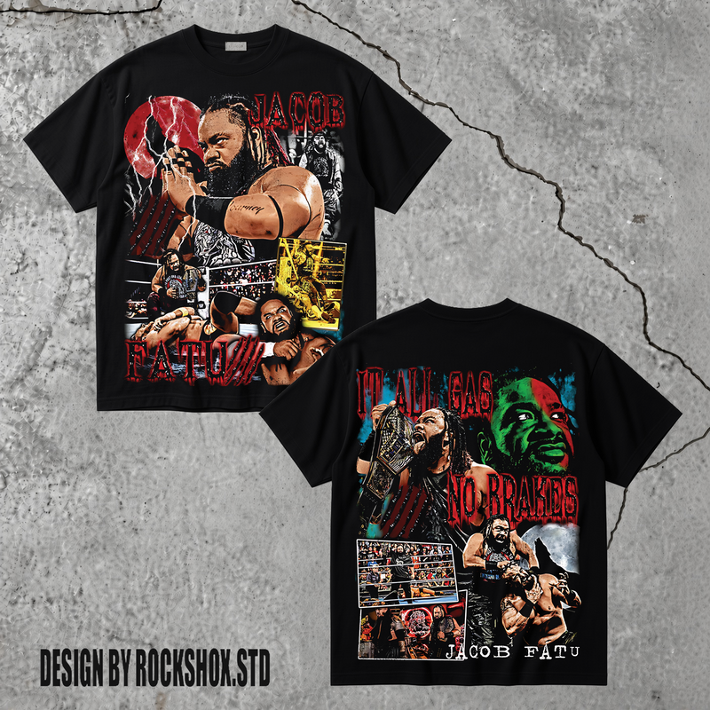 Jacob Fatu - The Samoan Werewolf WWE Wrestling T-Shirt
