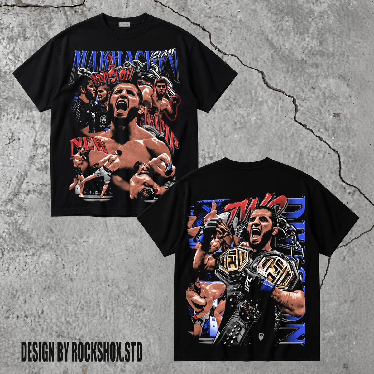 Islam Makhachev Champion Vintage UFC MMA T-Shirt