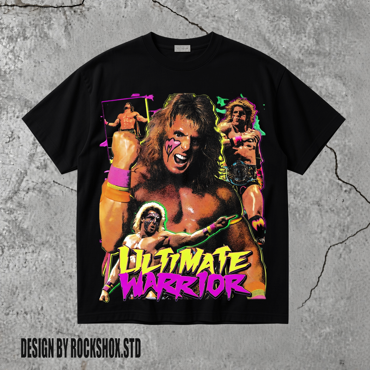 The Ultimate Warrior Unstopable Force WWE Wrestling T-Shirt