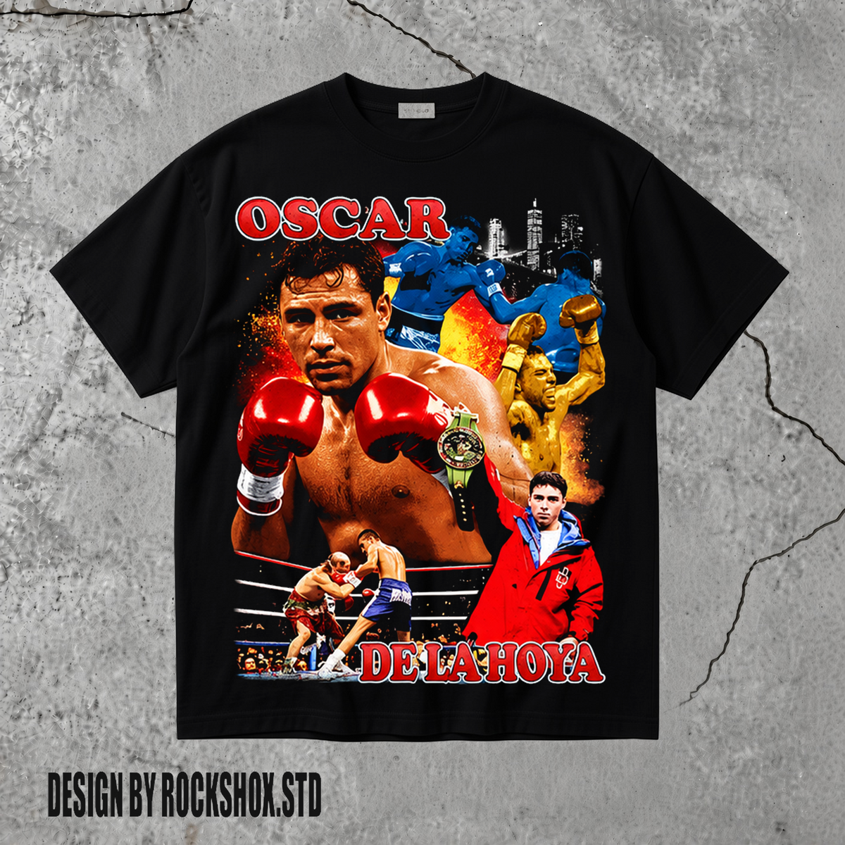 Oscar De La Hoya The Golden Boy Vintage Boxing T-Shirt