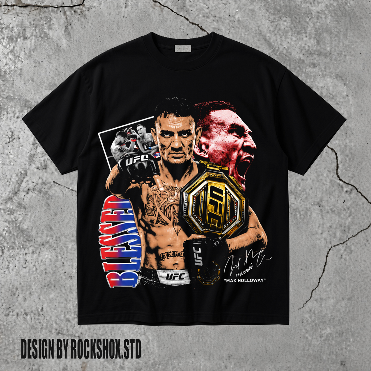 The Blessed Max Holloway MMA UFC T-Shirt