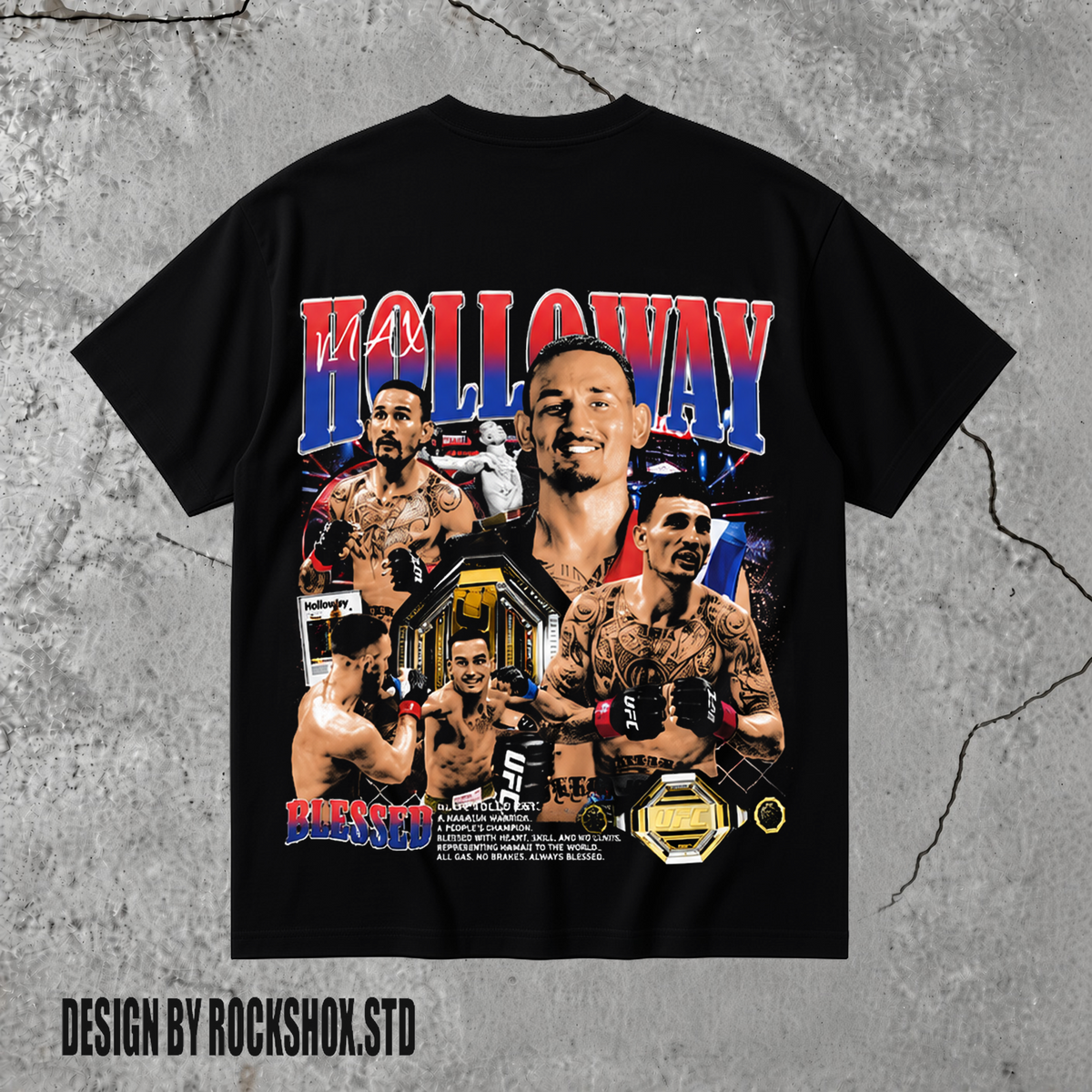 The Blessed Max Holloway MMA UFC T-Shirt