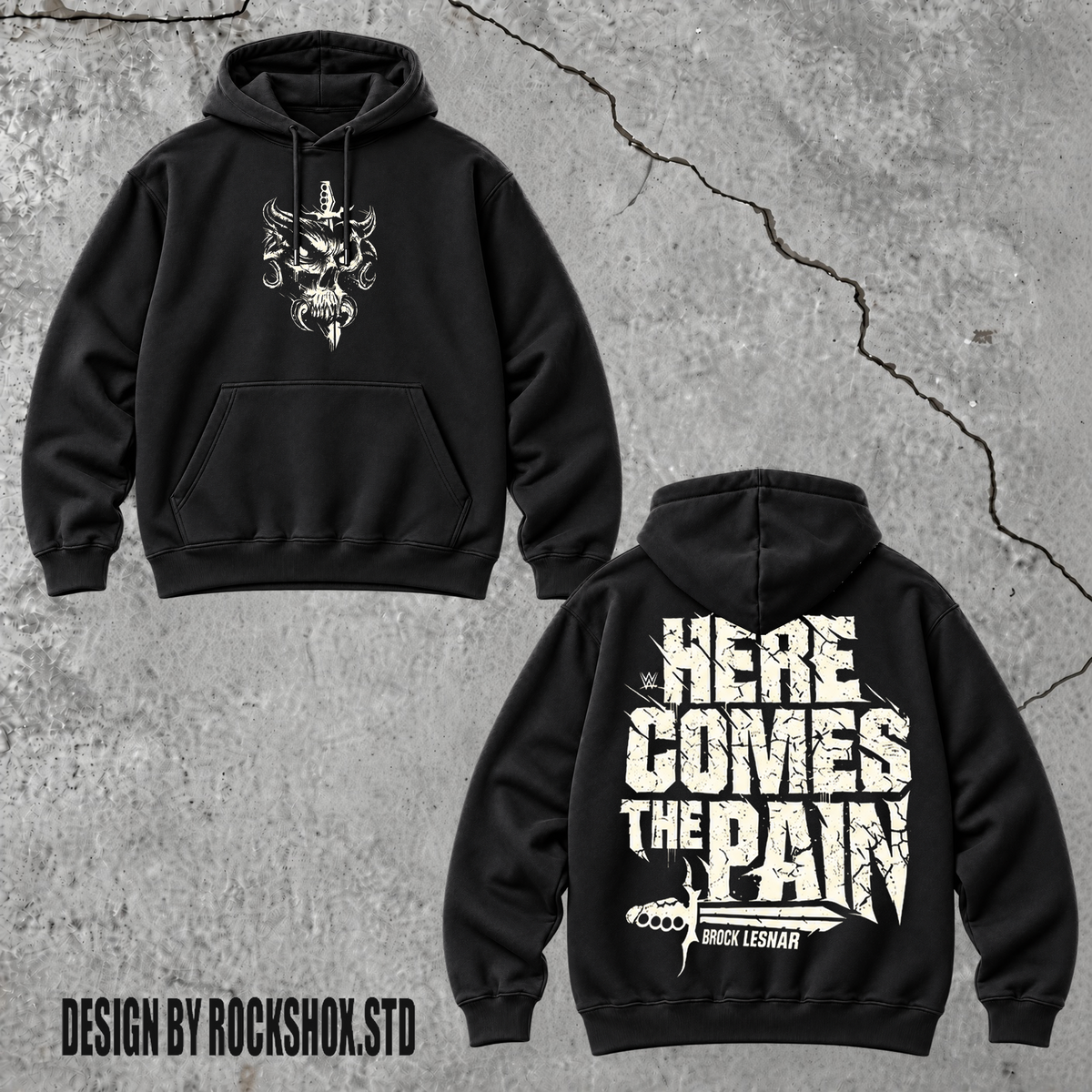 Here Comes the Pain Brock Lesnar Graphic Hoodie