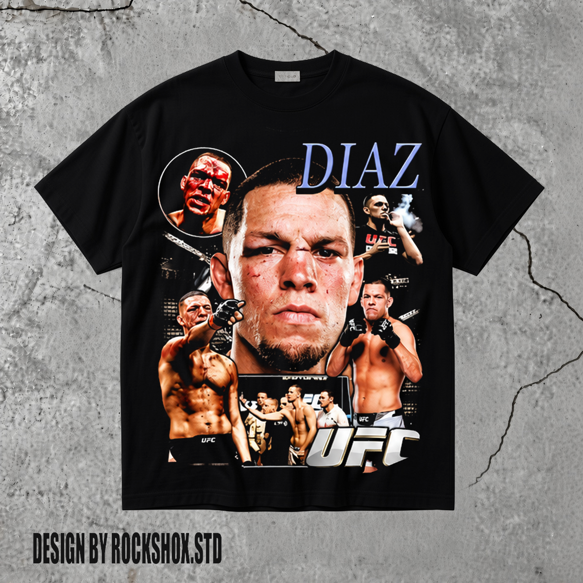 Nate Diaz West Coast Gangster Graphic T-Shirt