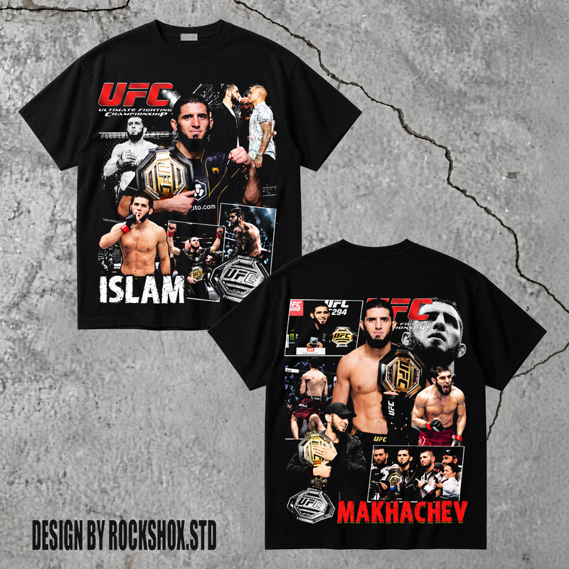 Islam Makhachev Graphic UFC MMA T-Shirt