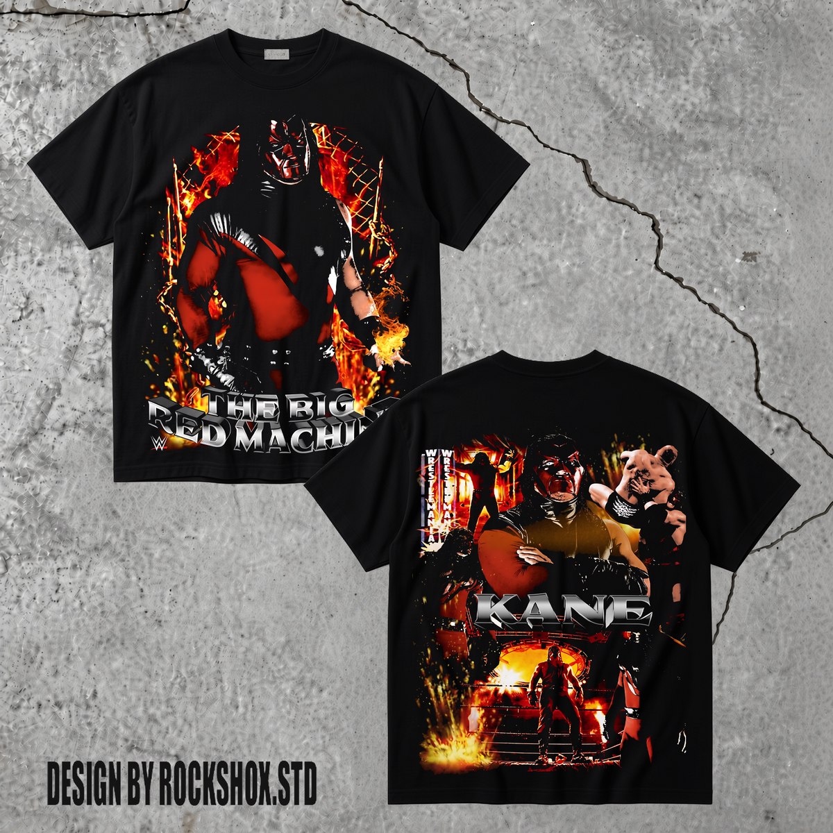 Kane The Big Red Machine WWE Wrestling T-Shirt