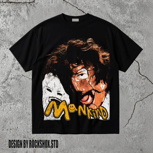 Mick Foley Mankind Three Faces of Foley WWE T-Shirt