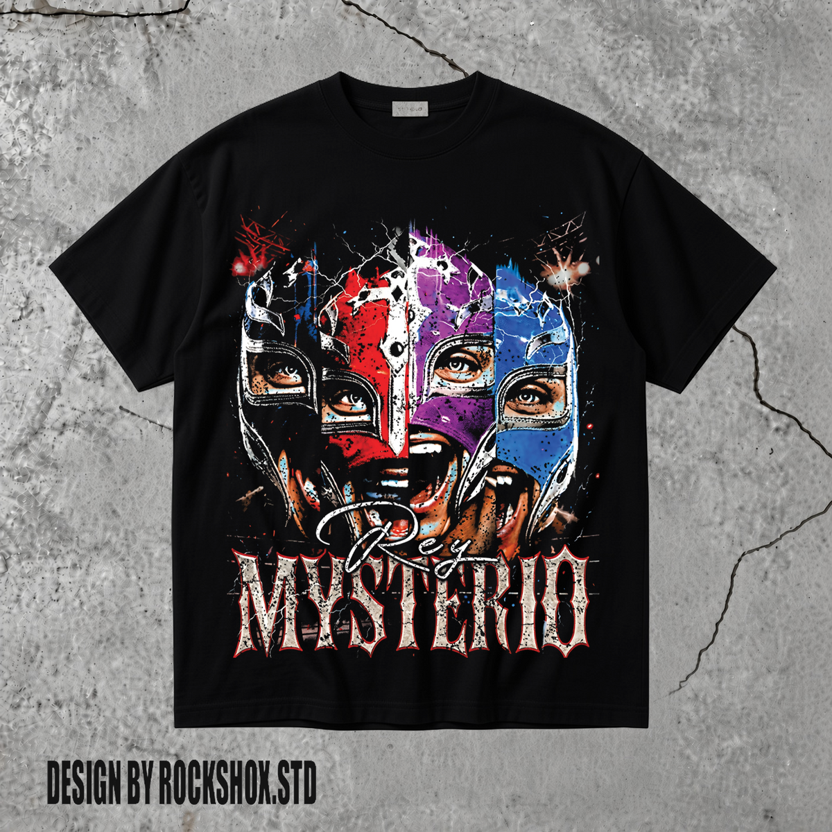 La Lagartija Verde Rey Mysterio 619 WWE Wrestling T-Shirt