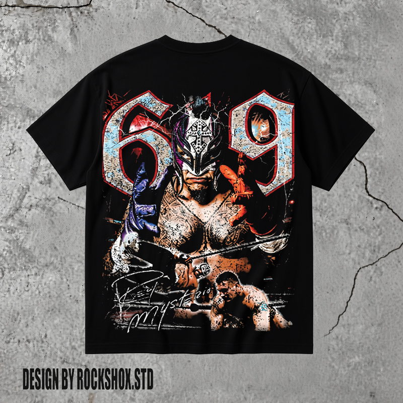 La Lagartija Verde Rey Mysterio 619 WWE Wrestling T-Shirt
