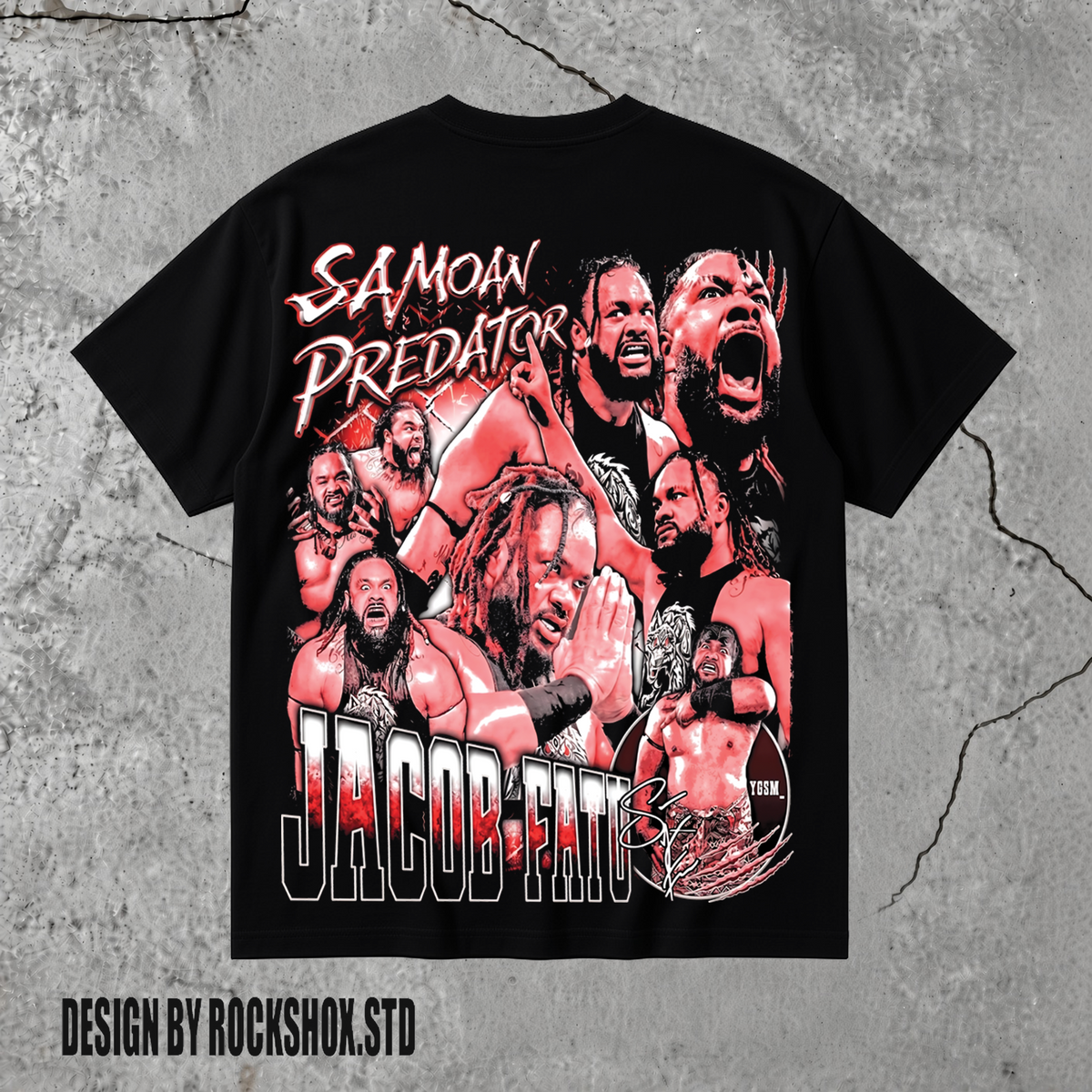 Jacob Fatu Samoan Werewolf WWE Wrestling T-Shirt