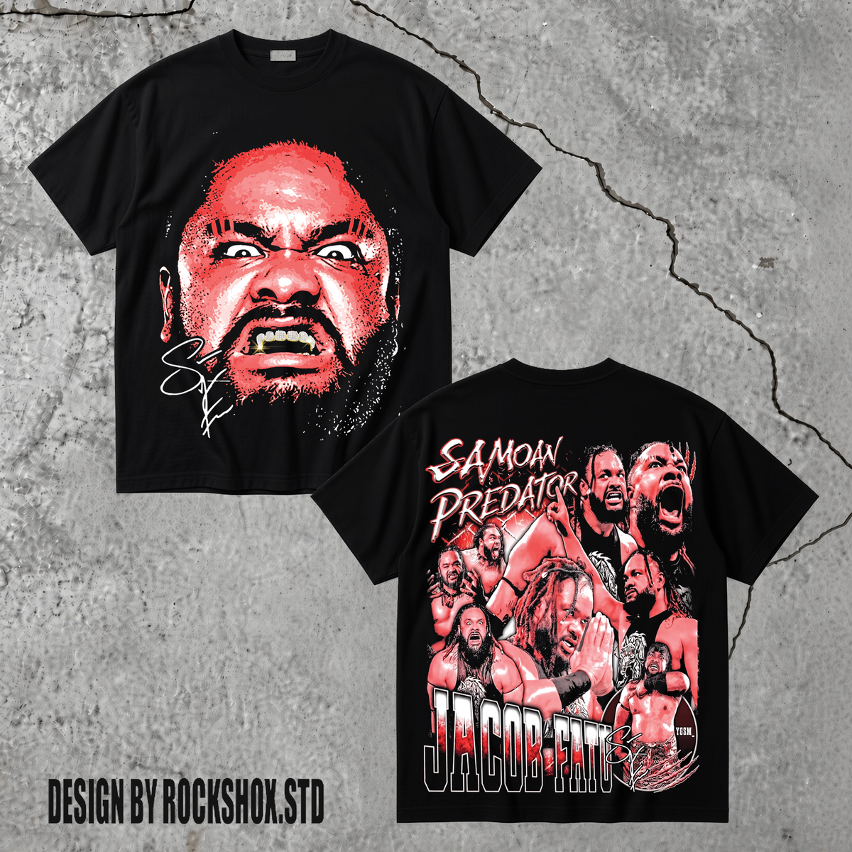 Jacob Fatu Samoan Werewolf WWE Wrestling T-Shirt