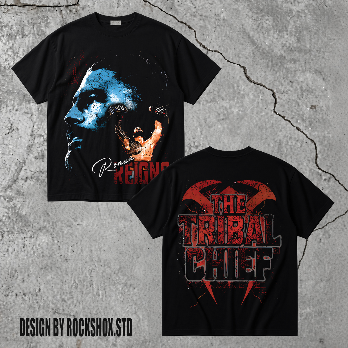 Roman Reigh The Tribal Chief Wrestling WWE T-Shirt
