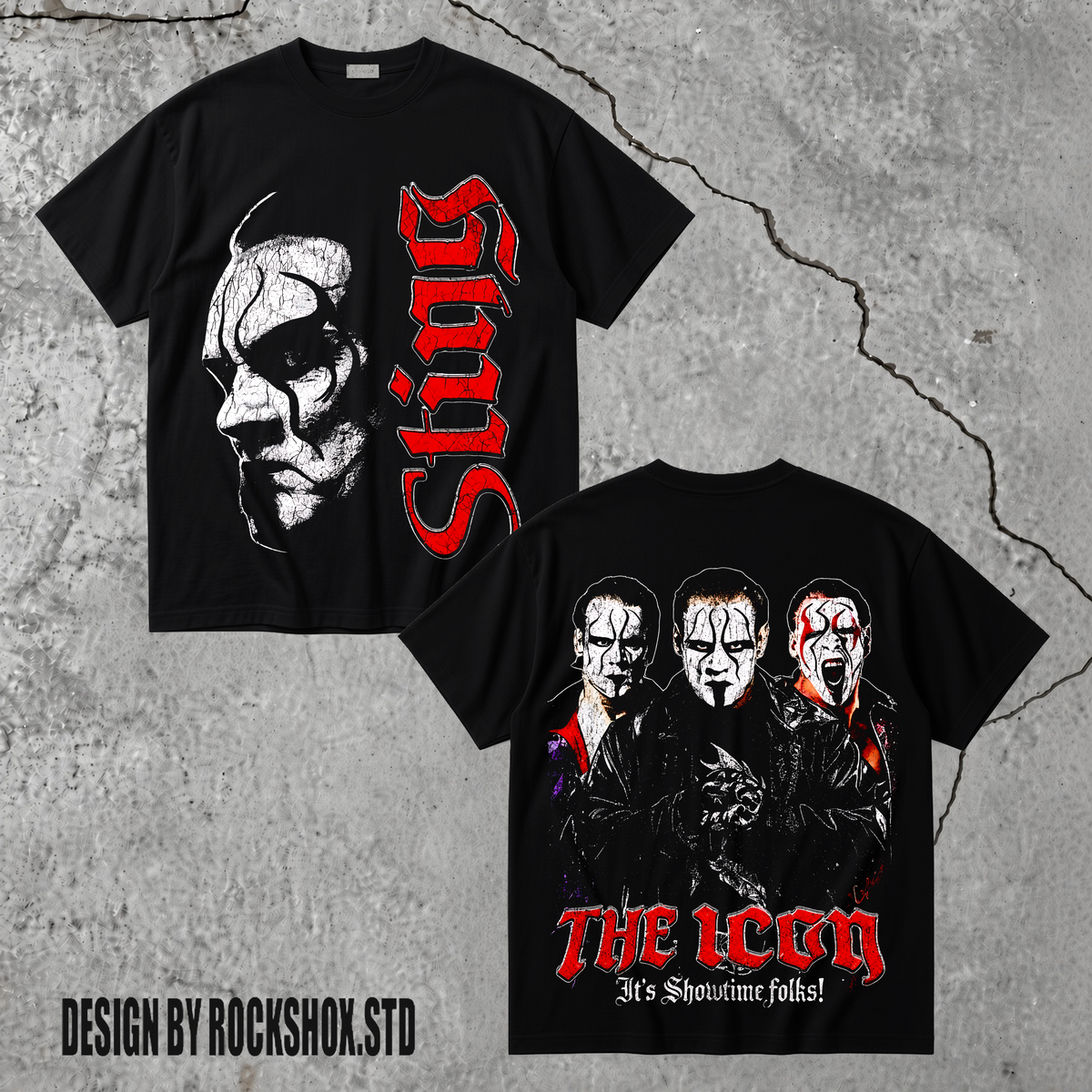 Sting WCW The Icon The Vigilante The Stinger Wrestling T-Shirt